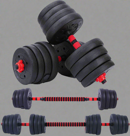110 LB 2-in-1 Dumbbell & Barbell Set – Full-Body Workout Weights | Model DXYL02