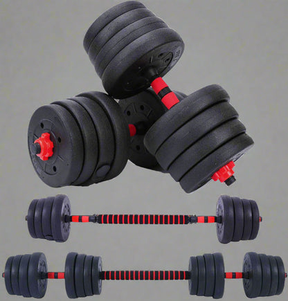 110 LB 2-in-1 Dumbbell & Barbell Set – Full-Body Workout Weights | Model DXYL02
