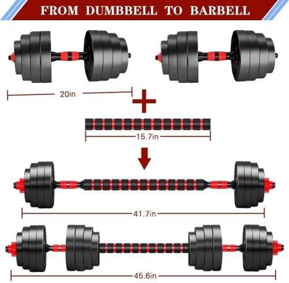 110 Lbs Adjustable Dumbbell Weight Set for Strength Training & Lifting | SKU: S1225