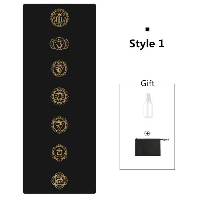 Yoga Mat: Natural Rubber Anti Skid
