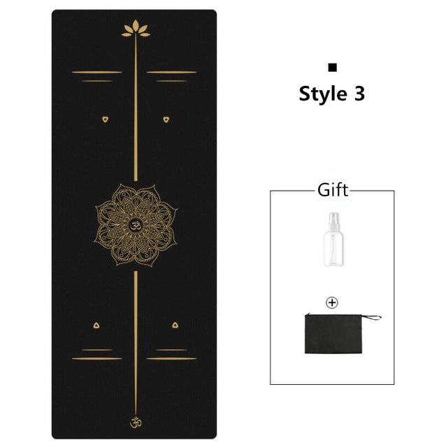 Yoga Mat: Natural Rubber Anti Skid
