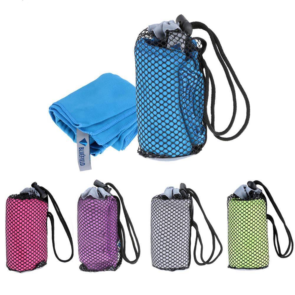 Compact Quick-drying Camping Beach Towel with a Bag