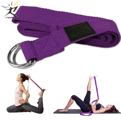 Yoga Belts: Adjustable D-Ring