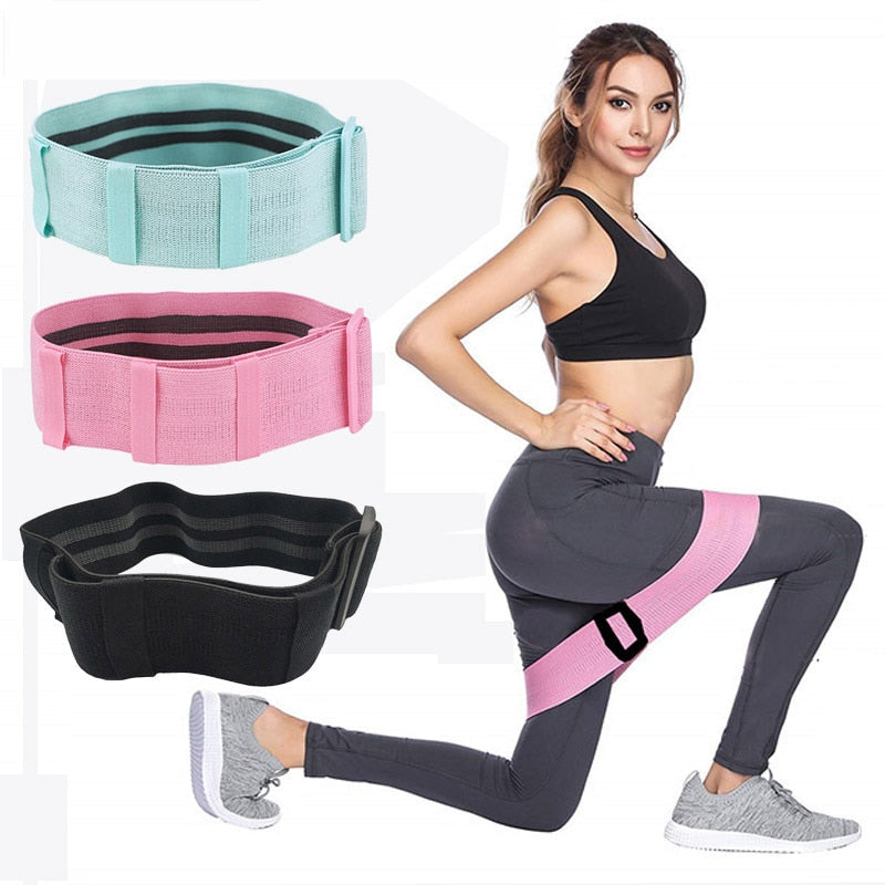 Yoga Belt: Adjustable Resistance Band 3 Level Rubber