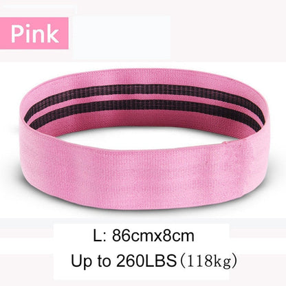 Yoga Belt: Adjustable Resistance Band 3 Level Rubber