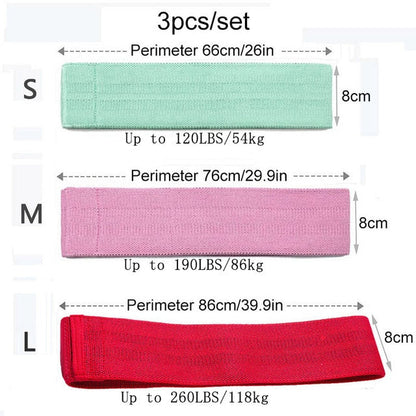 Yoga Belt: Adjustable Resistance Band 3 Level Rubber