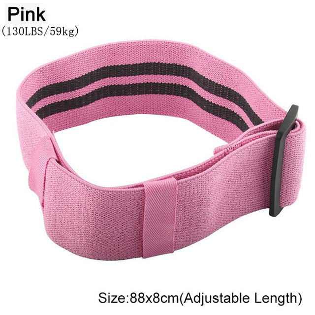 Yoga Belt: Adjustable Resistance Band 3 Level Rubber
