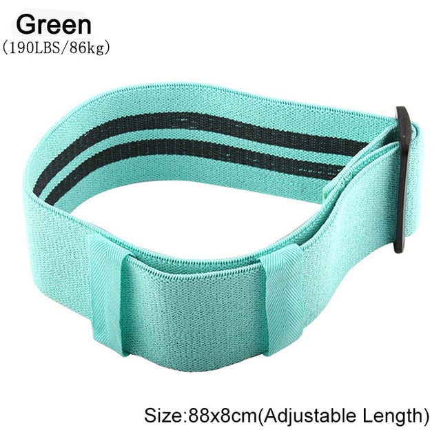 Yoga Belt: Adjustable Resistance Band 3 Level Rubber