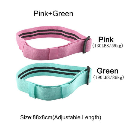 Yoga Belt: Adjustable Resistance Band 3 Level Rubber