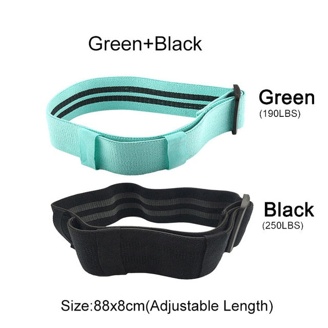 Yoga Belt: Adjustable Resistance Band 3 Level Rubber