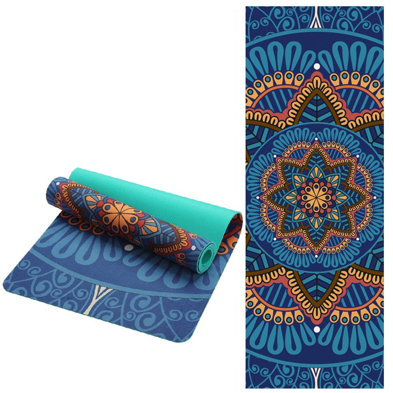 Yoga Mat: Lotus Pattern