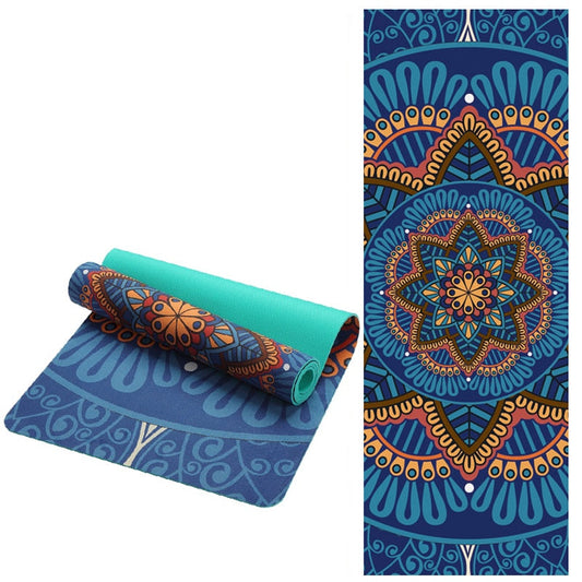 Yoga Mat: Lotus Pattern