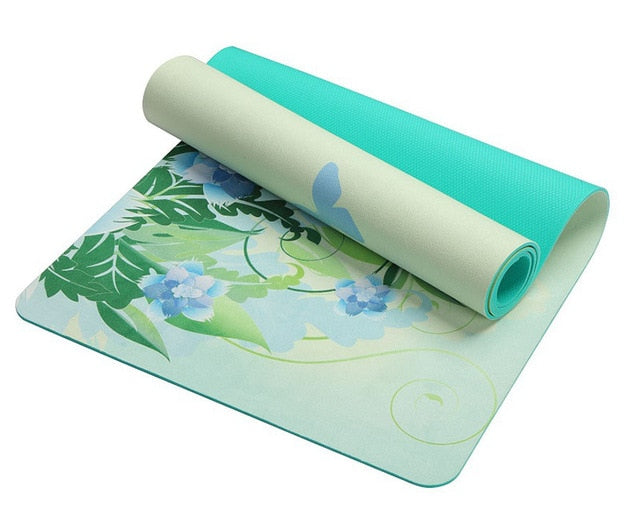 Yoga Mat: Lotus Pattern