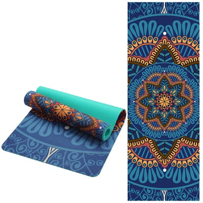 Yoga Mat: Lotus Pattern