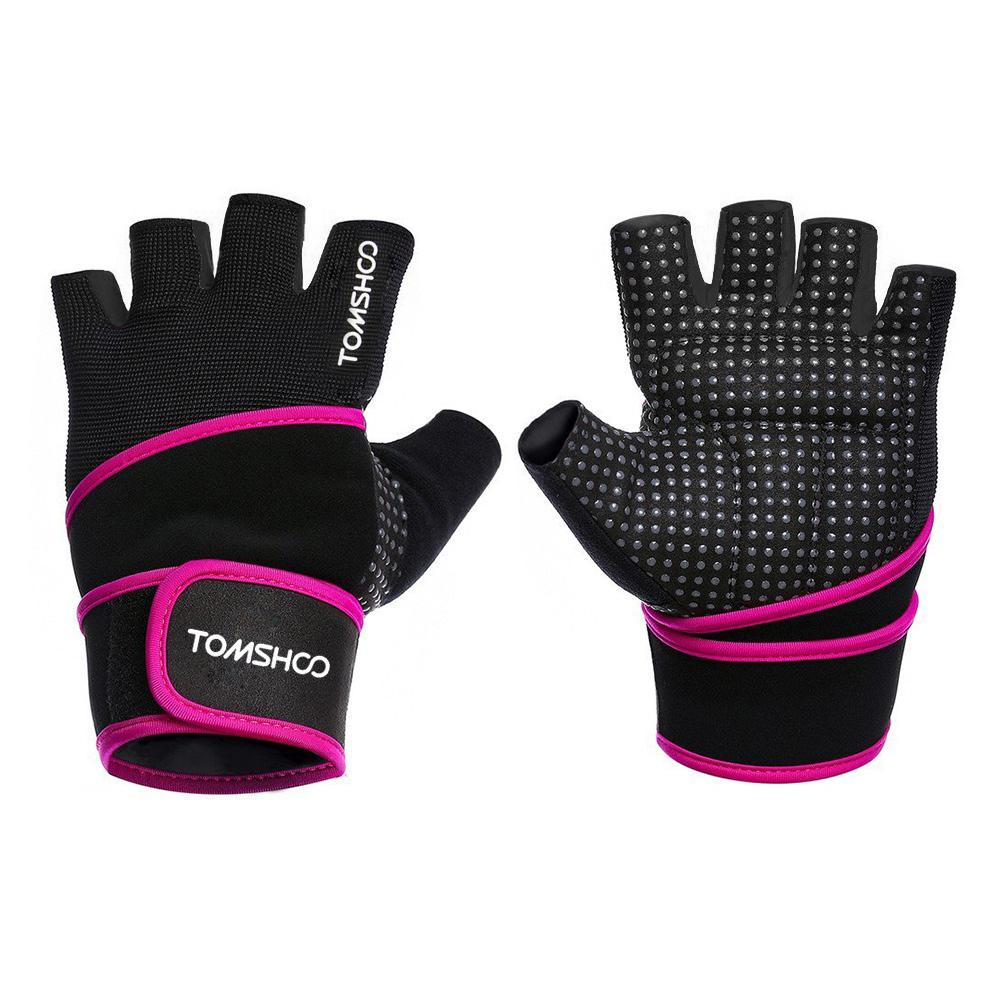 Gym Gloves With Wrist Support - For Body Building Sports, Fitness, Weight-lifting