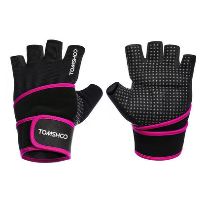 Gym Gloves With Wrist Support - For Body Building Sports, Fitness, Weight-lifting