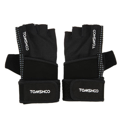 Gym Gloves With Wrist Support - For Body Building Sports, Fitness, Weight-lifting