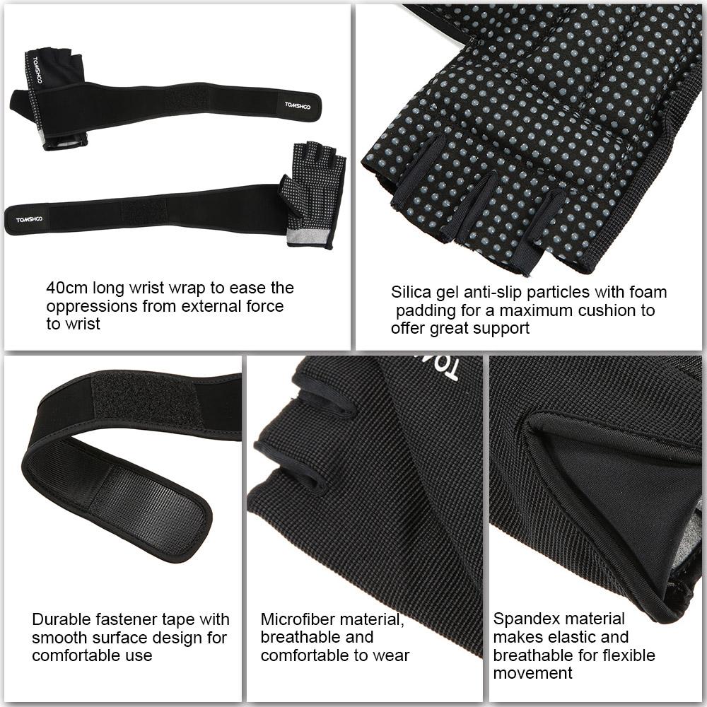 Gym Gloves With Wrist Support - For Body Building Sports, Fitness, Weight-lifting