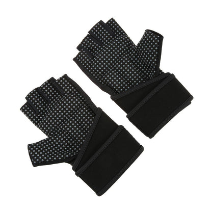 Gym Gloves With Wrist Support - For Body Building Sports, Fitness, Weight-lifting
