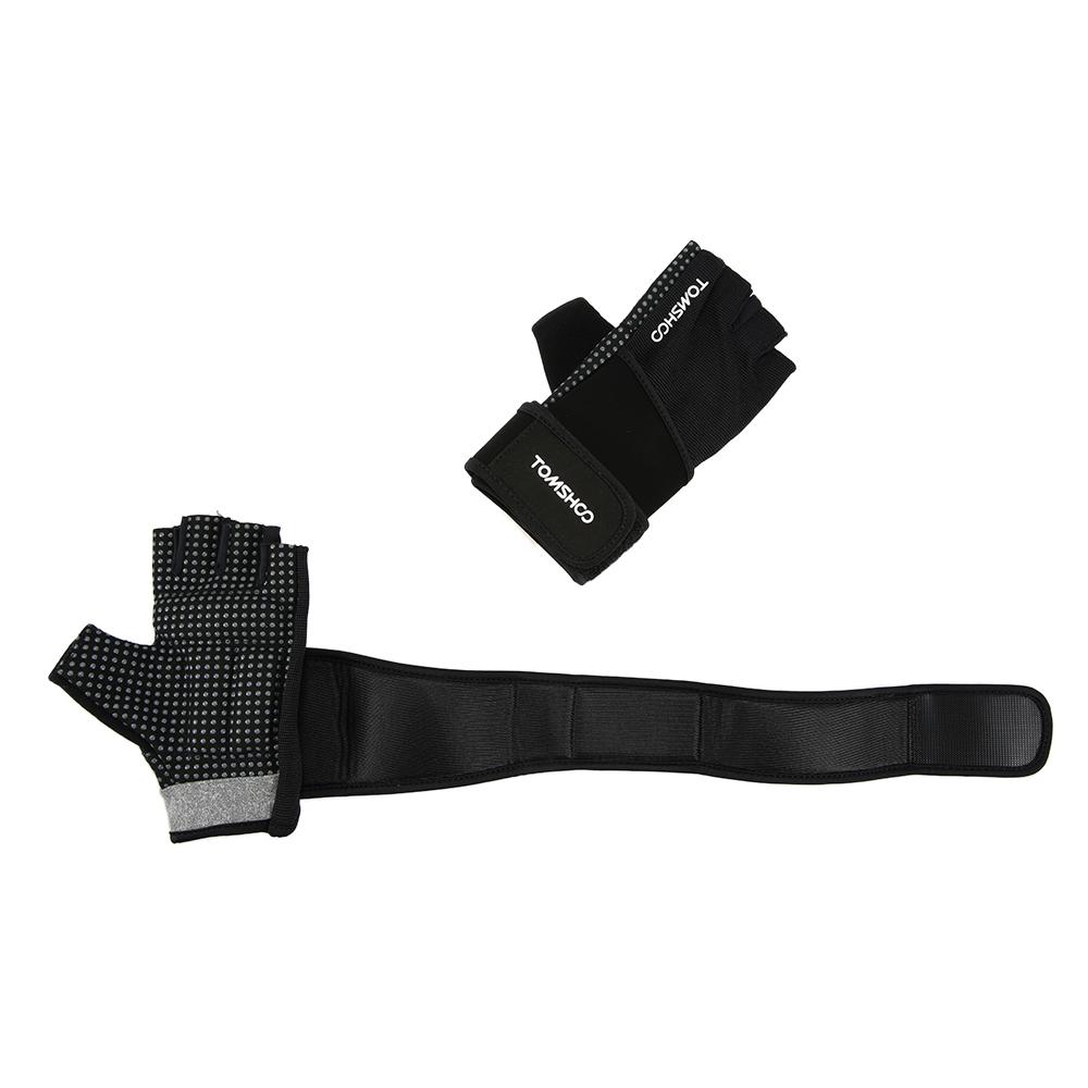 Gym Gloves With Wrist Support - For Body Building Sports, Fitness, Weight-lifting