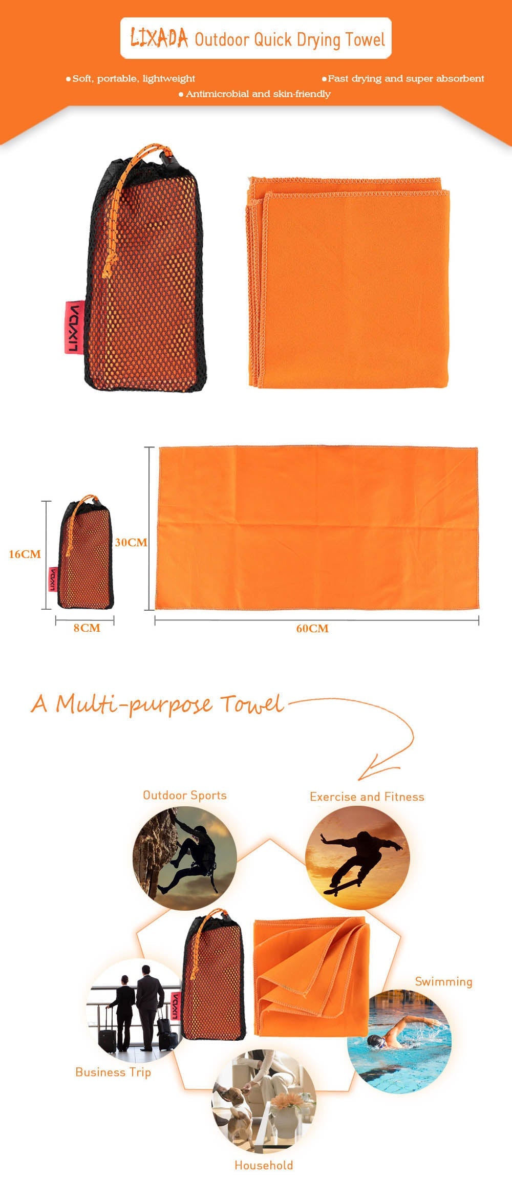 Soft Quick Dry Microfiber Towel