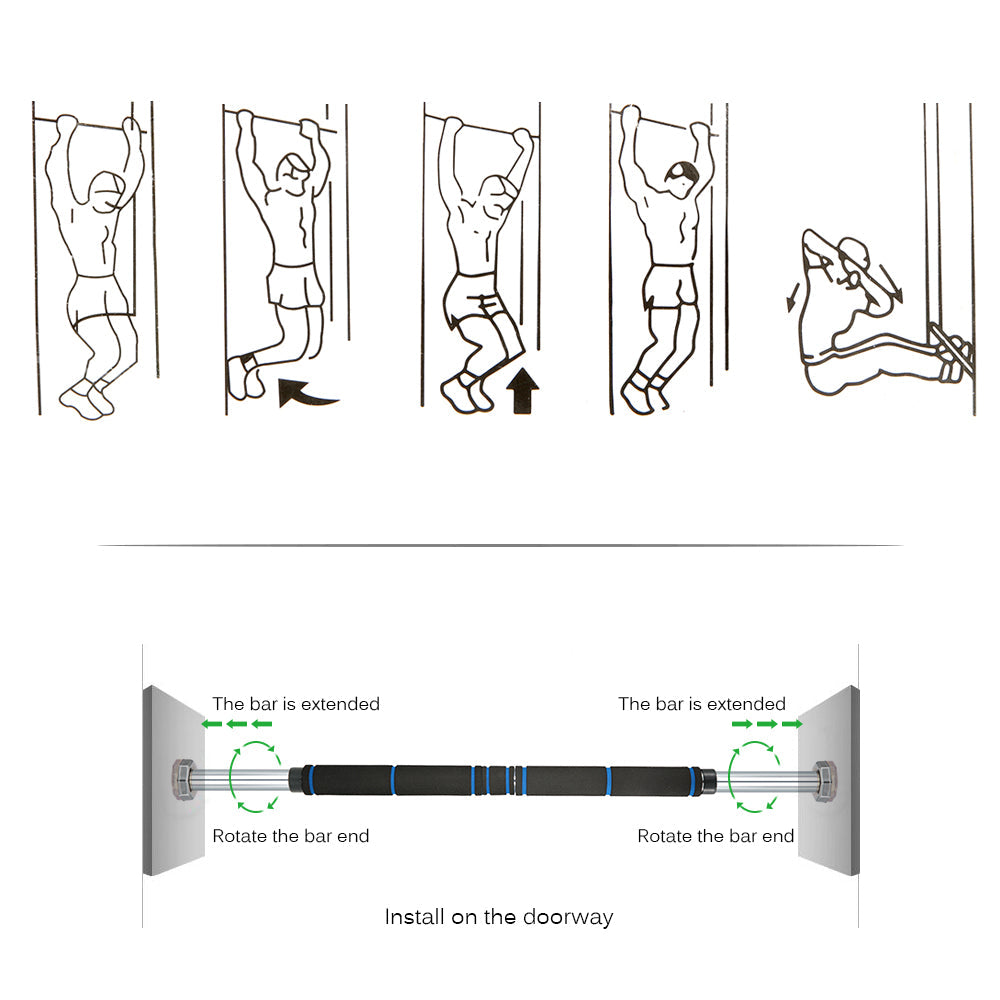 Adjustable Doorway Horizontal Pull-up Bar