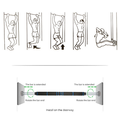 Adjustable Doorway Horizontal Pull-up Bar