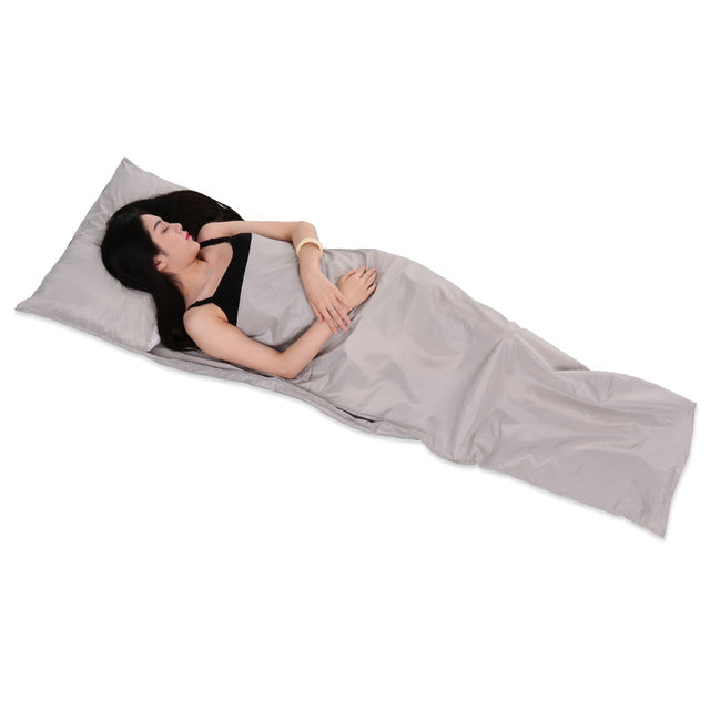 Lightweight Sleeping Bag with a Pillowcase