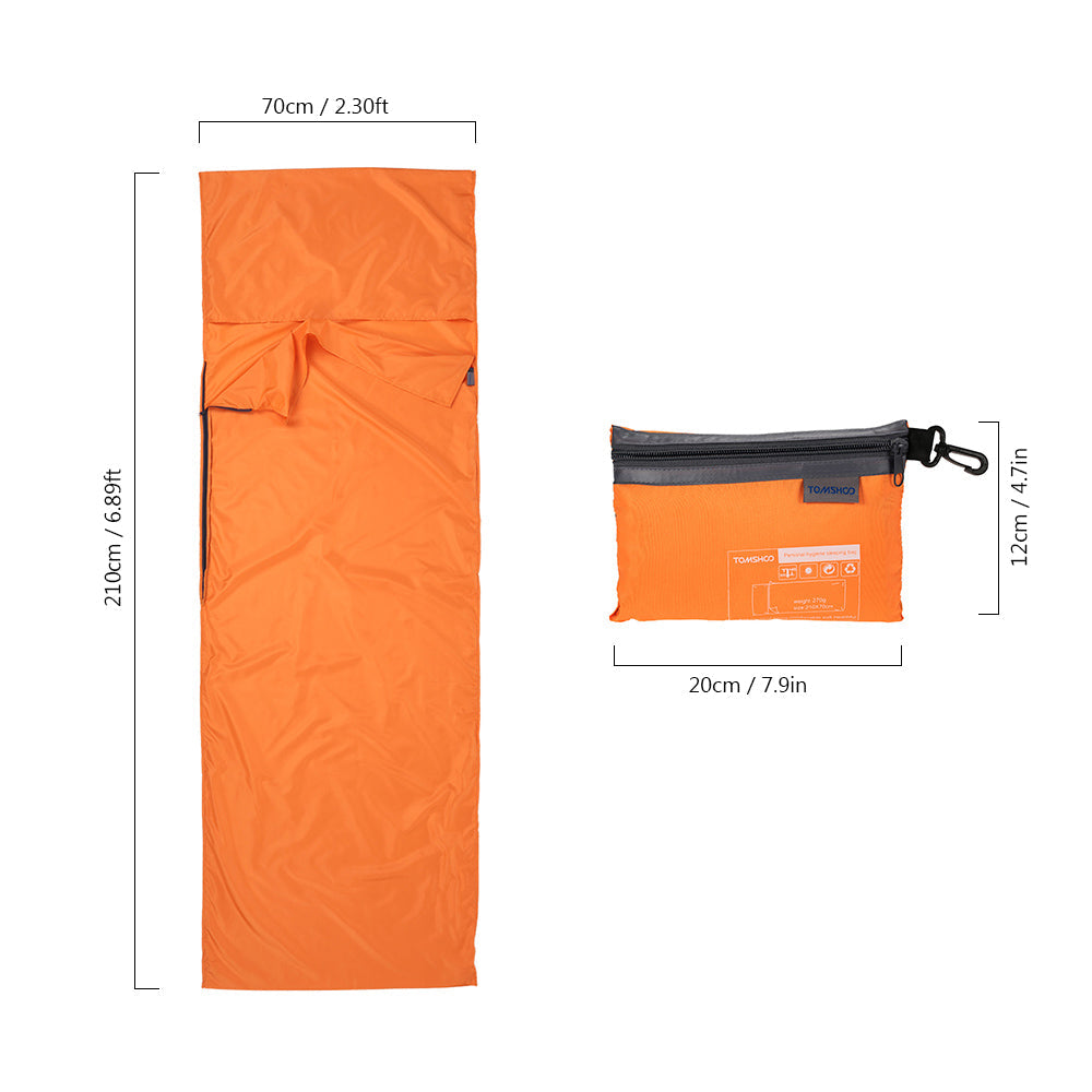 Lightweight Sleeping Bag with a Pillowcase