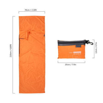 Lightweight Sleeping Bag with a Pillowcase
