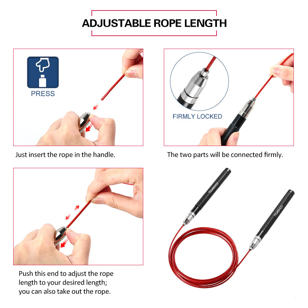Ball Bearing Jump Rope with a Bag