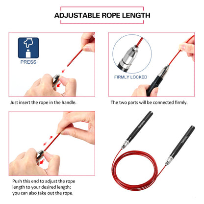 Ball Bearing Jump Rope with a Bag