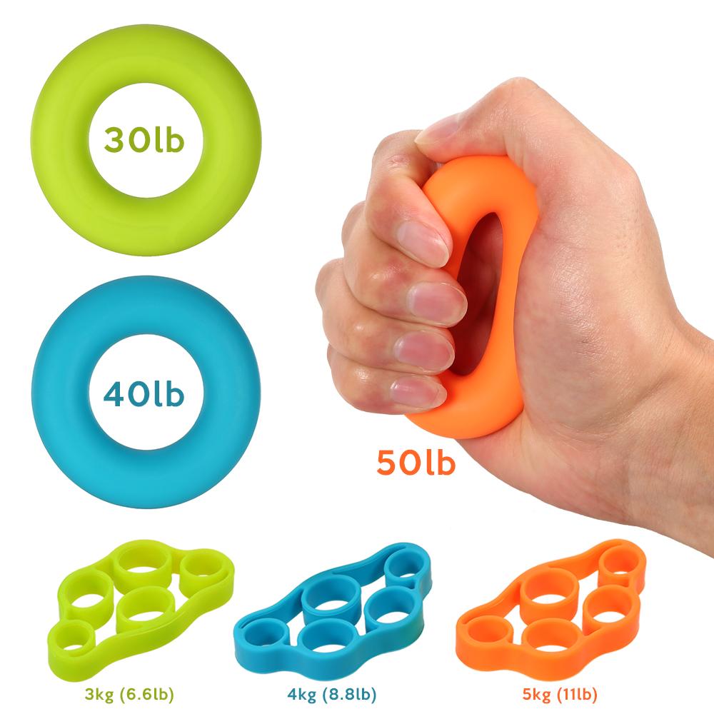 Finger & Hand Grip - Muscle Training 'Fidget Toys' - 6 Piece Set