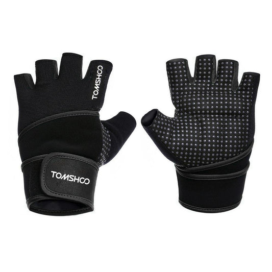 Gym Gloves With Wrist Support - For Body Building Sports, Fitness, Weight-lifting