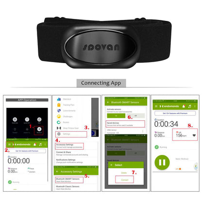 Sports Heart Rate Monitor - Smart Sensor BT 4.0 Wireless