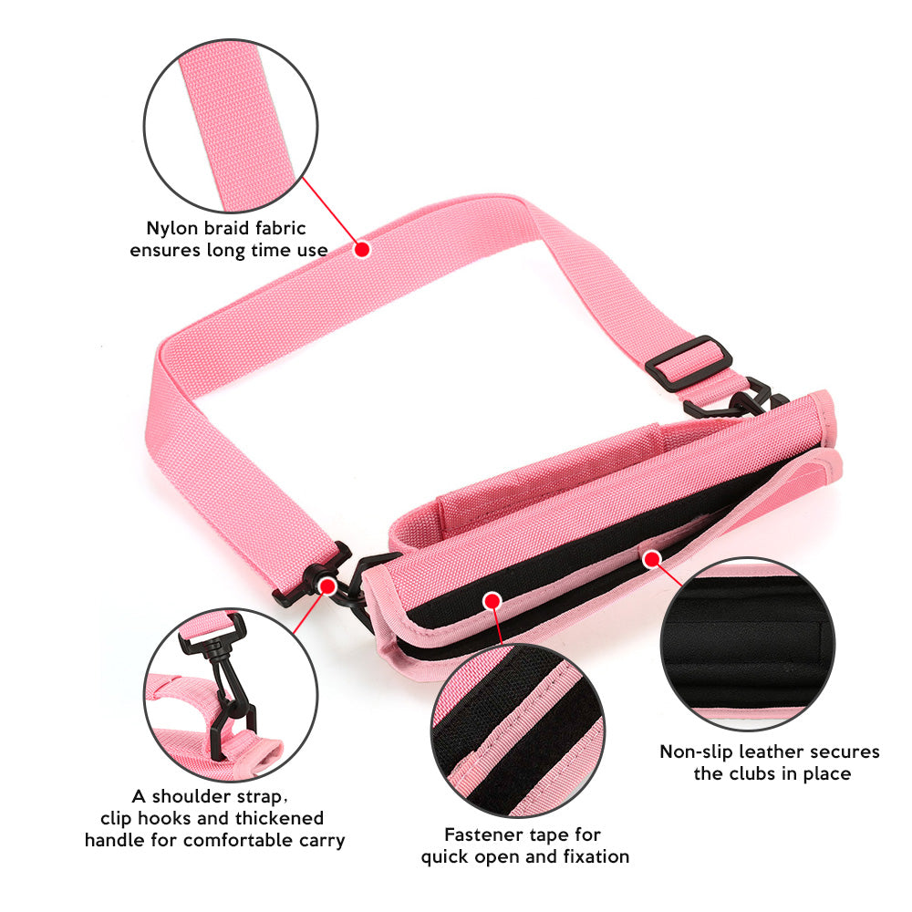 Light-weight Golf Club Carrier Bag with a Shoulder Strap