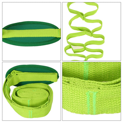 Yoga & Fitness - Cotton Stretch Strap - Multiple Grip Loops