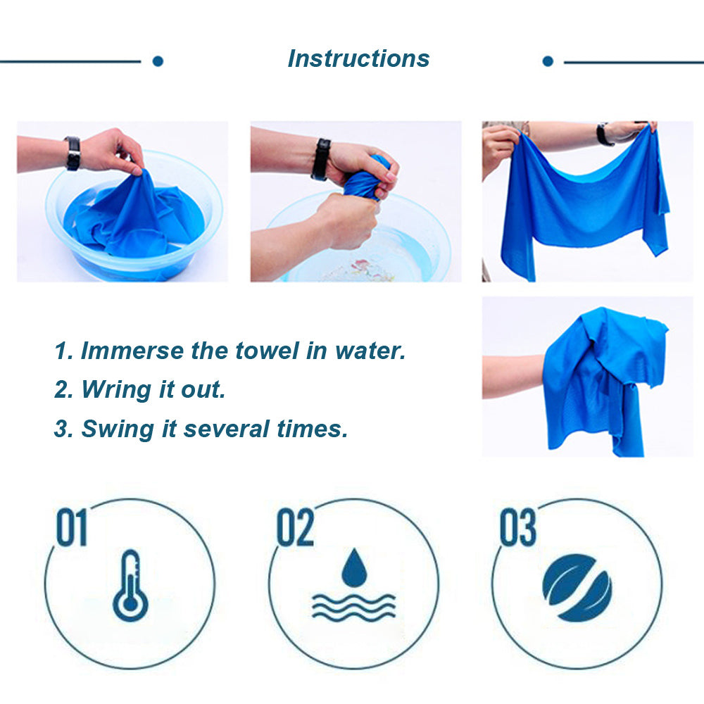 Compact Sports Towel with Heat Regulation