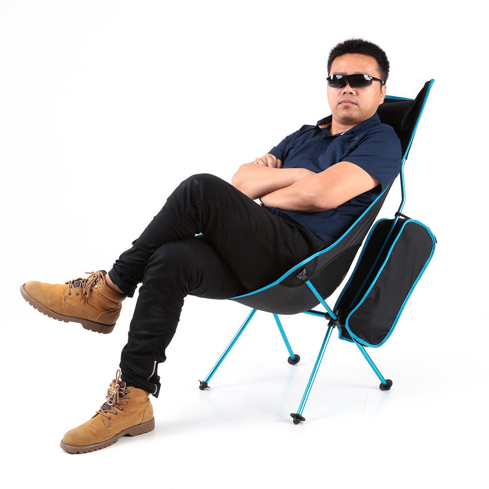 Ultra Lightweight Portable Folding Chair with a Pouch