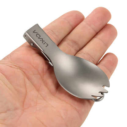 Lightweight Titanium Foldable Spork