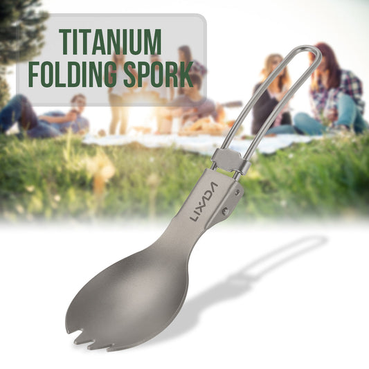 Lightweight Titanium Foldable Spork