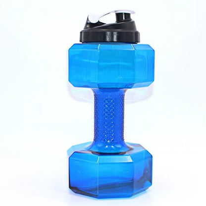 2.2L Large Capacity Dumbbell Water Bottle For Gym Fitness Sports Outdoor Leak-proof Dumbbells Shaped Water Bottle BPA Free