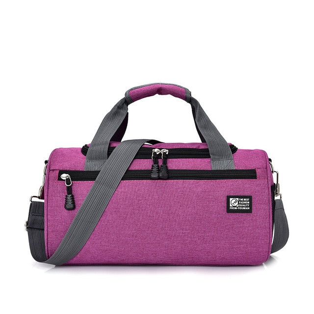 Sports Bags For Gym Women Men Gym Fitness Bag Waterproof Cylinder One Shoulder Outdoor Sport bag Swimming Travel Package Handbag