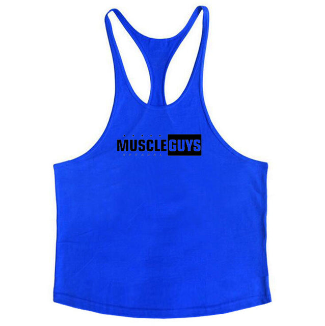 Muscle guys apparel bodybuilding tank tops fitness tank mens gyms clothes vest cotton sleeveless shirt regatas masculino