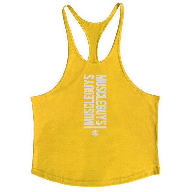 Muscle guys apparel bodybuilding tank tops fitness tank mens gyms clothes vest cotton sleeveless shirt regatas masculino