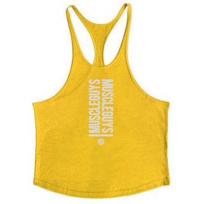 Muscle guys apparel bodybuilding tank tops fitness tank mens gyms clothes vest cotton sleeveless shirt regatas masculino