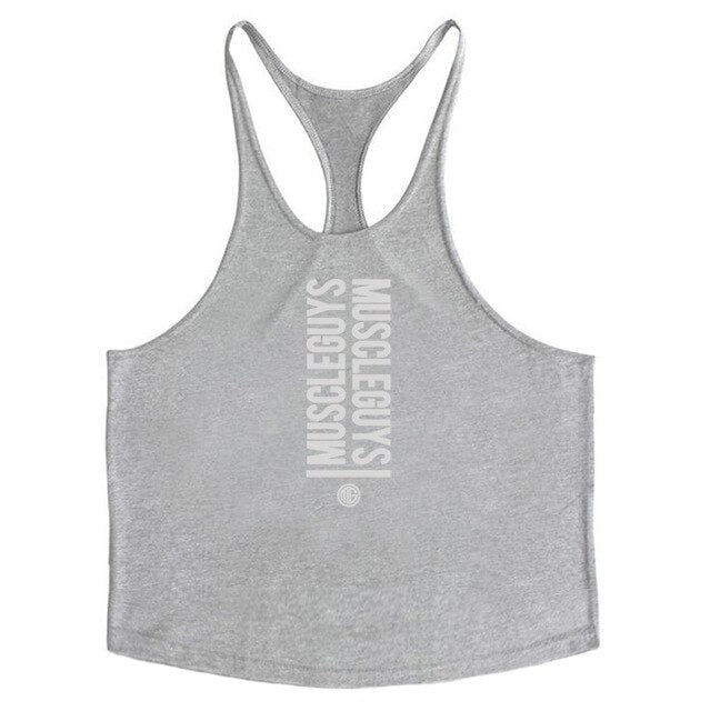 Muscle guys apparel bodybuilding tank tops fitness tank mens gyms clothes vest cotton sleeveless shirt regatas masculino