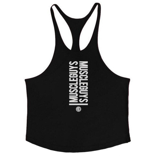 Muscle guys apparel bodybuilding tank tops fitness tank mens gyms clothes vest cotton sleeveless shirt regatas masculino