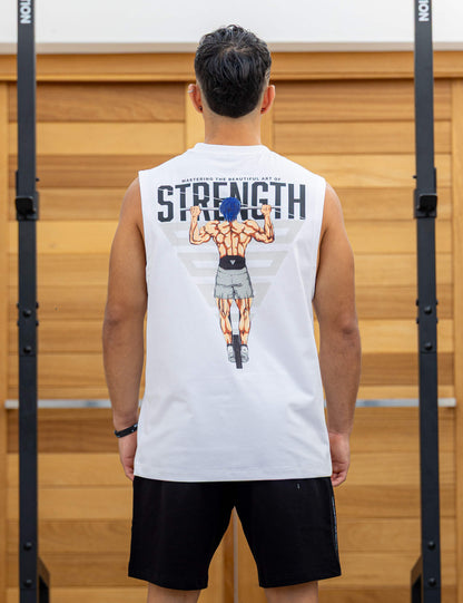 Anime Oversized Tank Top Strength