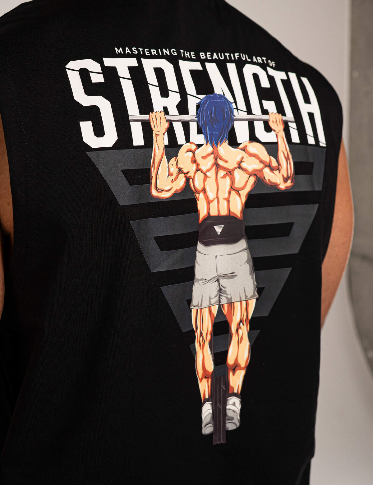 Anime Oversized Tank Top Strength